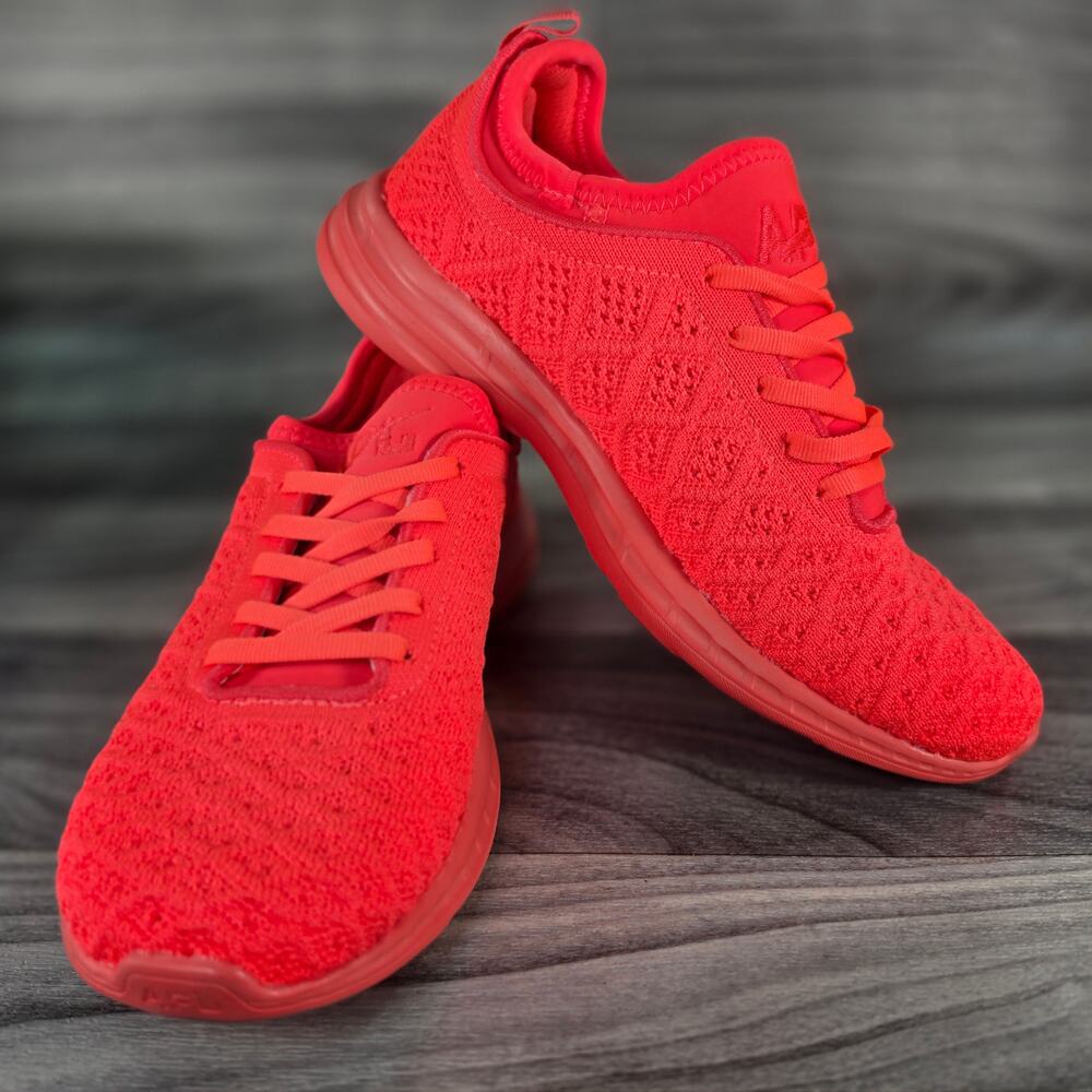 APL TechLoom Phantom Impulse Red Clear Running Shoes Women Size 6 NIB